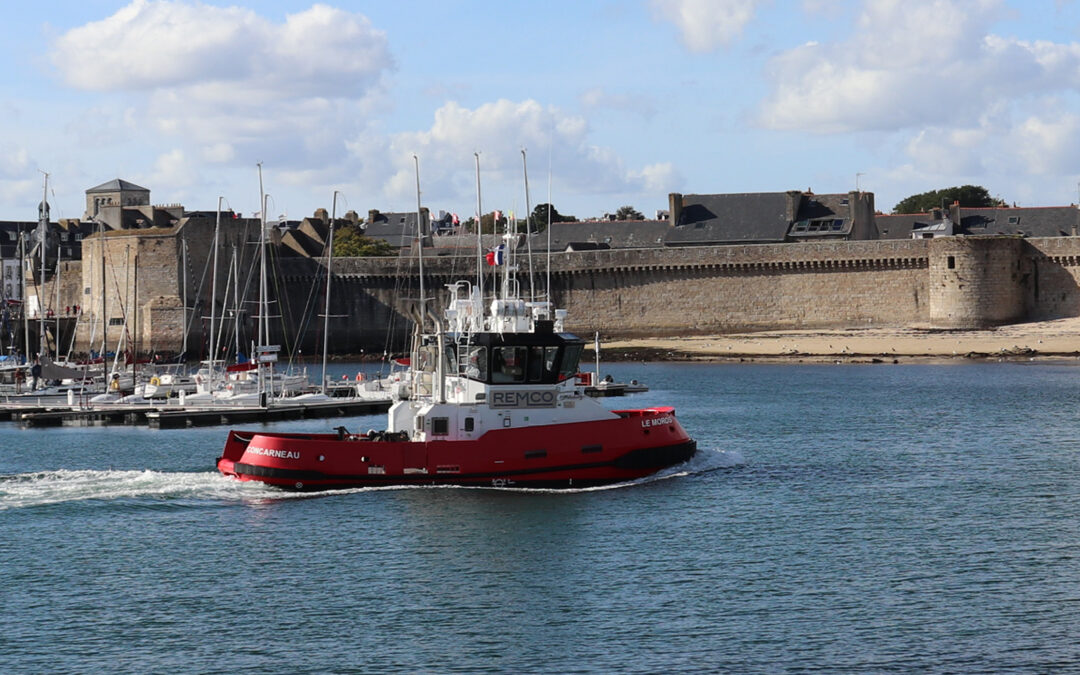 LE MOROS, the new tugboat for Concarneau port, has arrived!