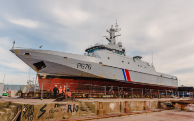 Le Flamant au Port de Concarneau, Construction et Réparation Navales, pour une durée d’environ 2 mois