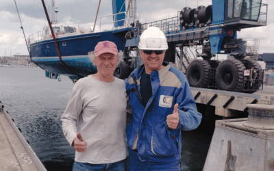 Fleur Australe en escale au Port de Concarneau, Construction et Réparation Navales