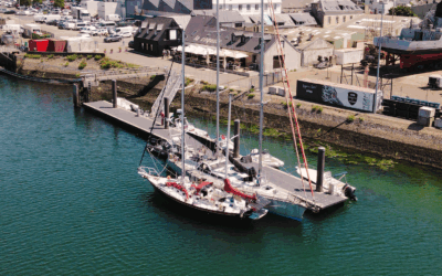 Le Bernick fait escale au Port de Concarneau, Construction et Réparation Navales, avant de mettre cap au Nord