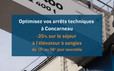 L’élévateur à sangles, un levier d’attractivité pour les arrêts techniques au Port de Concarneau, Construction et Réparation Navales