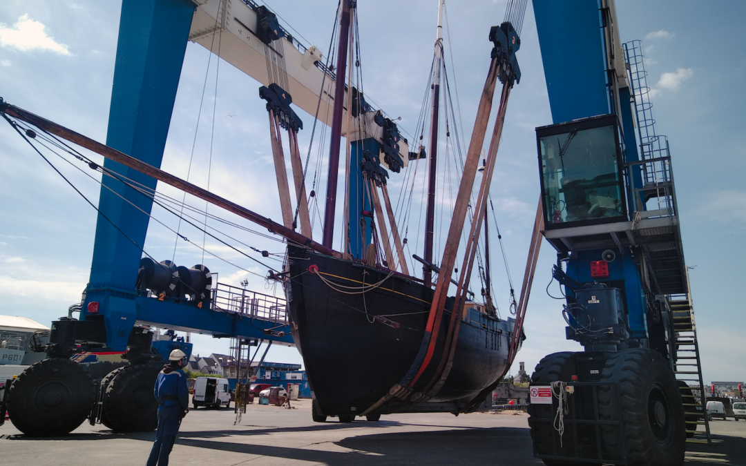 Le Corentin en arrêt technique au Port de Concarneau, Construction et Réparation Navales : un rendez-vous de confiance renouvelé